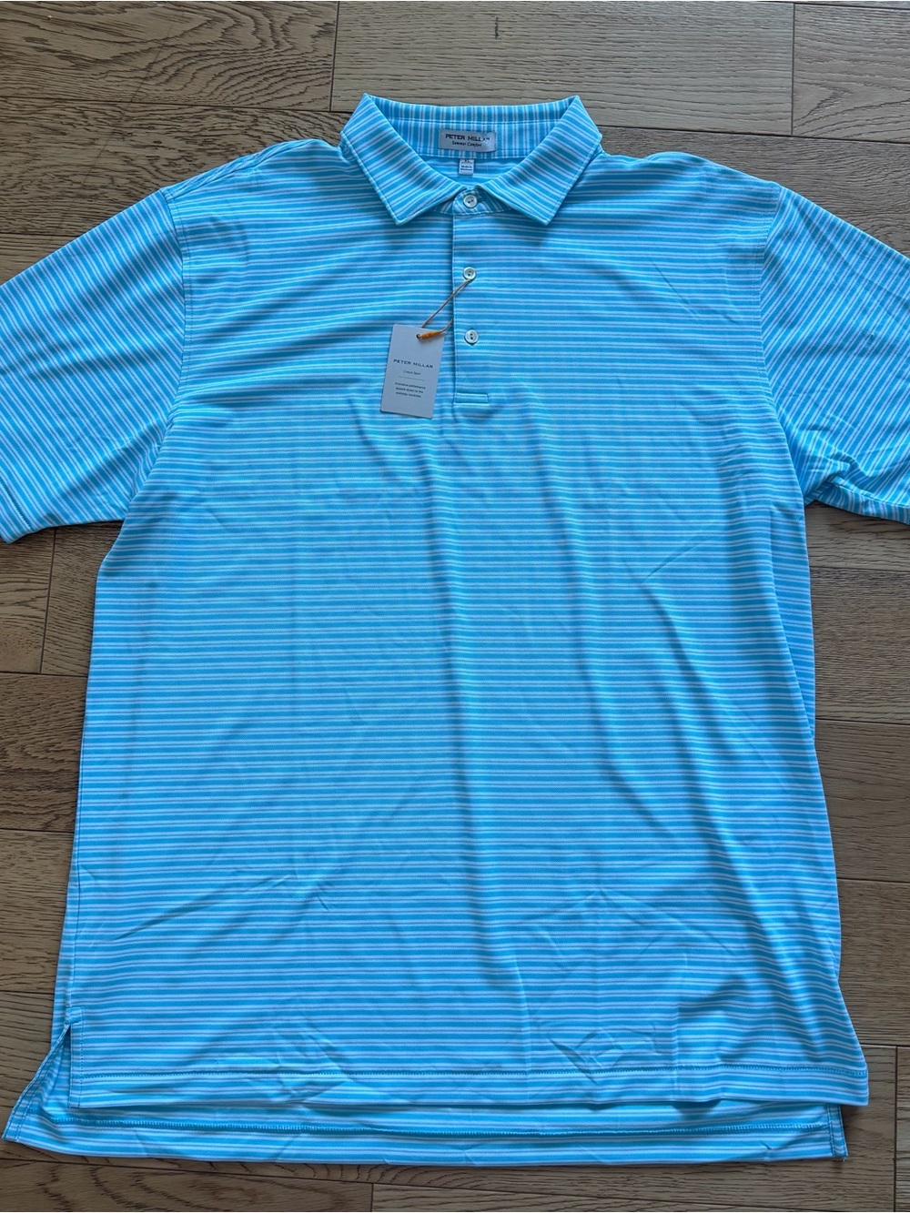 Peter Millar Stripe Performance Polo Shirt MS25EK56S Featherweight Crown Sport